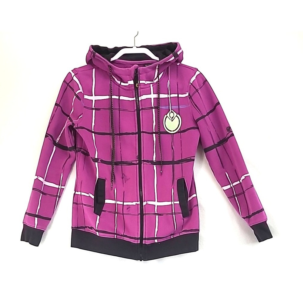 Vintage Nomis Mens Hoodie Sz M Purple Black